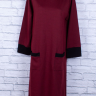 No Brand П029 бордовый (деми) платье женские