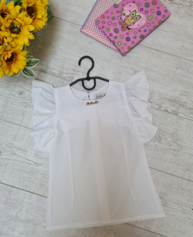 No Brand 855 white (лето) блузка детские