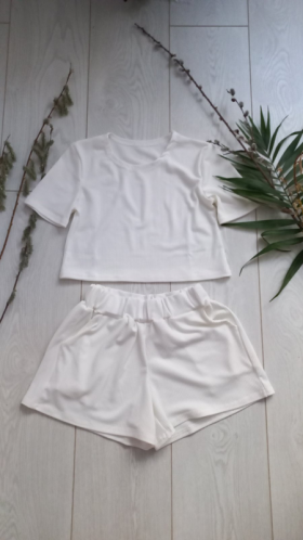 No Brand K001-5 white (лето) костюм детские