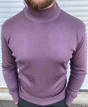 No Brand 3318 purple (деми) свитер мужские