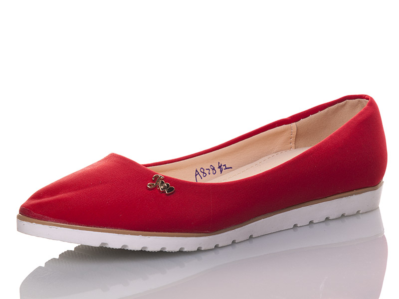 Башили A828 red (деми) туфли женские