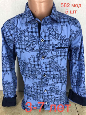 No Brand 582 l.blue (деми) рубашка детские