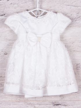 No Brand L9069 white (деми) платье детские