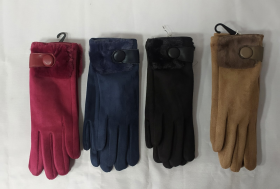 No Brand 19 mix (зима) перчатки женские