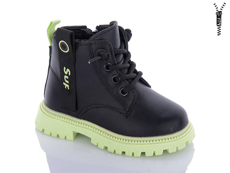 Clibee GP710 black-green (деми) ботинки детские