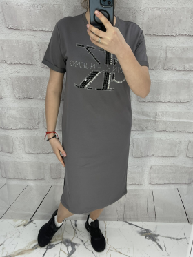 No Brand 4768 grey (лето) платье женские
