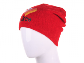 No Brand H117 red (деми) шапка женские