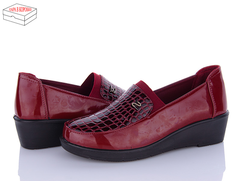 Minghong 795 red (деми) туфли женские