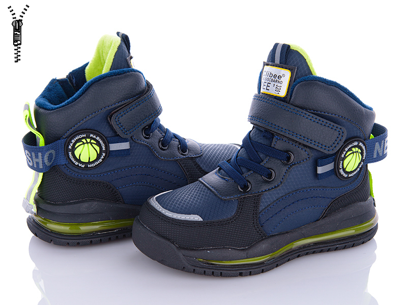 Clibee P805-2 blue-green (деми) ботинки детские