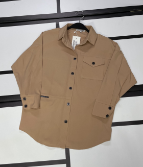 No Brand 8659 beige (деми) рубашка детские