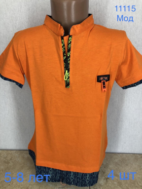 No Brand 11115 orange (лето) футболка детские