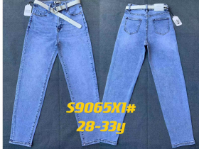 No Brand S9065X1 l.blue (деми) джинсы женские