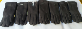 No Brand 25 black (зима) перчатки женские