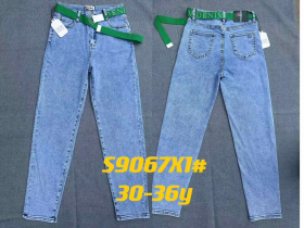 No Brand S9067X1 l.blue (деми) джинсы женские