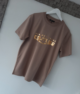 No Brand 106 brown (лето) футболка мужские