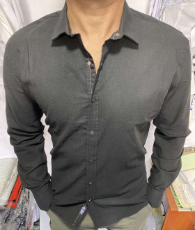 No Brand S3191 grey (деми) рубашка мужские