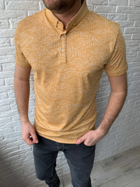 No Brand S1071 yellow (лето) футболка мужские