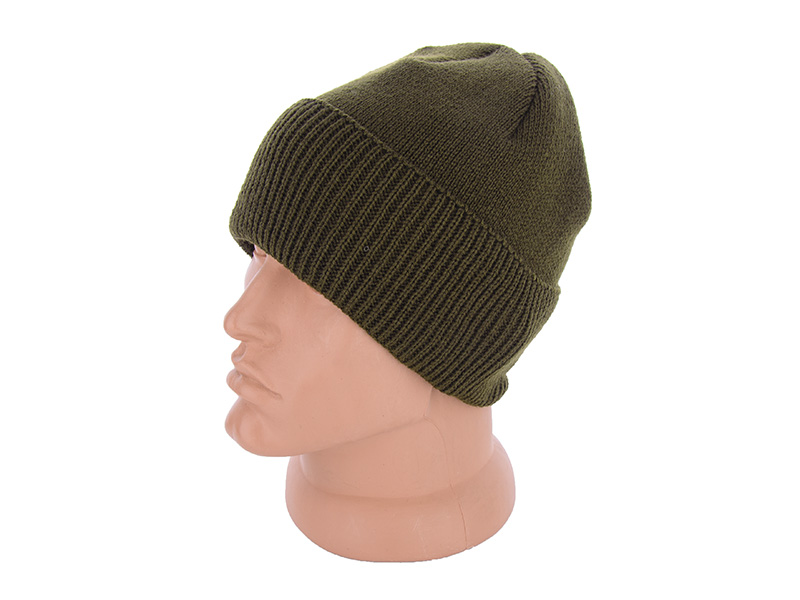 No Brand AS04 khaki (зима) шапка мужские