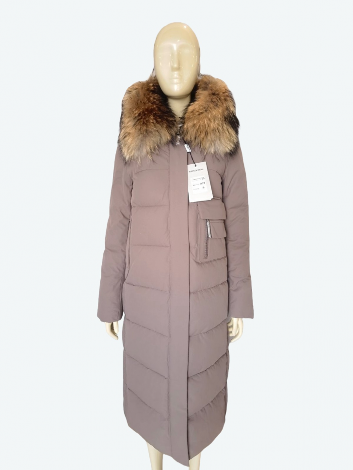 No Brand 079 grey (зима) пальто женские