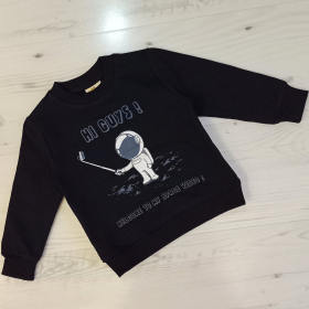 No Brand 17161-1 black (деми) свитер детские