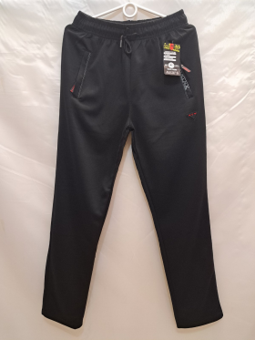 No Brand 7101 black (деми) штаны спорт мужские