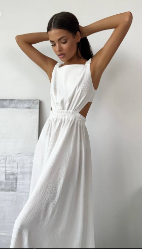No Brand 105 white (лето) платье женские