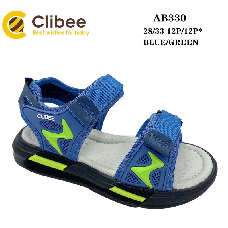 Clibee Apa-AB330 blue-green (лето) босоножки детские