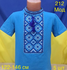 No Brand 212 l.blue (лето) вышиванка детские