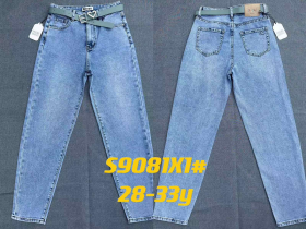 No Brand S9081X1 l.blue (деми) джинсы женские
