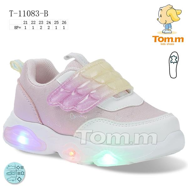 Tom.M 11083B LED (деми) кроссовки детские