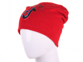 No Brand H129 red (деми) шапка женские