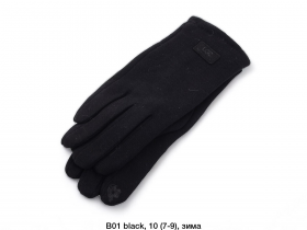 No Brand B01 black (зима) перчатки женские