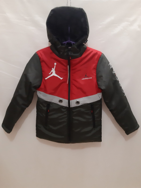 No Brand 3644-2 black-red (деми) куртка детские