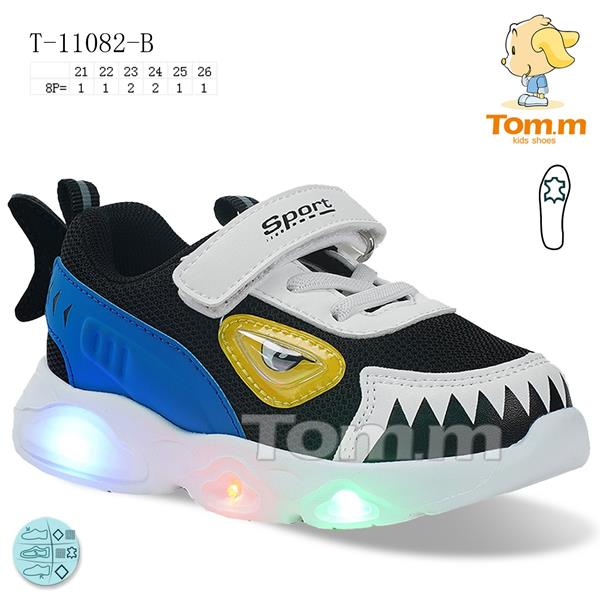 Tom.M 11082B LED (деми) кроссовки детские