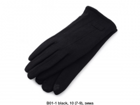 No Brand B01-1 black (зима) перчатки женские