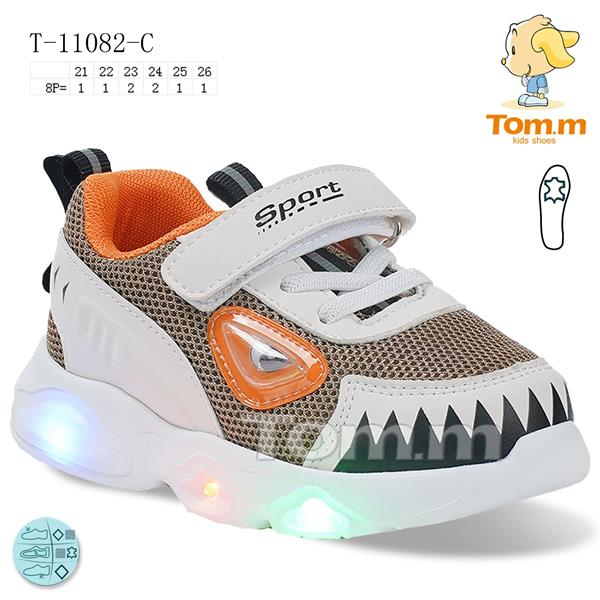 Tom.M 11082C LED (деми) кроссовки детские