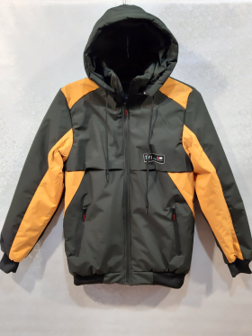 No Brand 3644-3 black-yellow (деми) куртка детские
