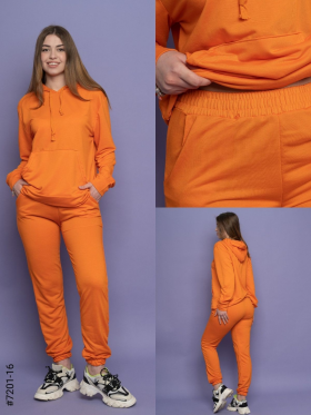 No Brand 7201-16 orange (деми) костюм спорт женские