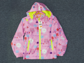 No Brand Cyr18 pink (деми) куртка детские