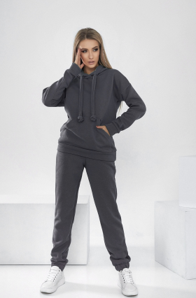 No Brand 886 d.grey (зима) костюм спорт женские