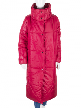 No Brand 1743 red (деми) пальто женские