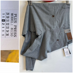 No Brand 8130 grey (деми) брюки мужские
