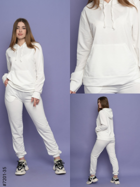 No Brand 7201-35 white (деми) костюм спорт женские