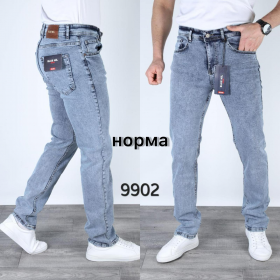 No Brand 9902 blue (деми) джинсы мужские