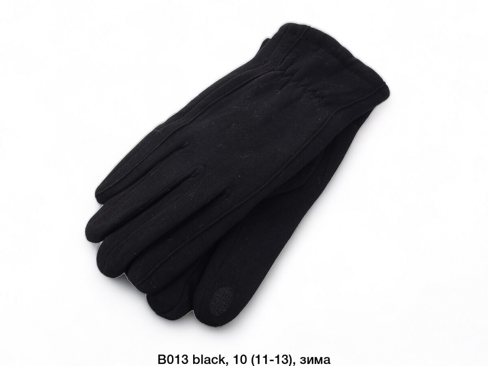 No Brand B013 black (зима) перчатки мужские