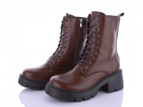 Violeta 197-30 brown (деми) ботинки женские