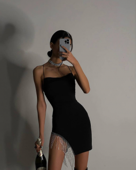 No Brand 138 black (лето) платье женские
