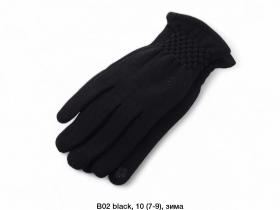 No Brand B02 black (зима) перчатки женские