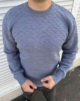 No Brand 33315 grey (зима) свитер мужские