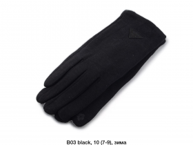 No Brand B03 black (зима) перчатки женские